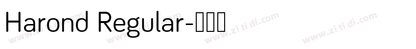 Harond Regular字体转换
